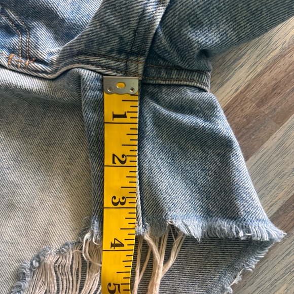 Abercrombie & Fitch Blue Jean Shorts Distressed Vintage Style. - Picture 8 of 9